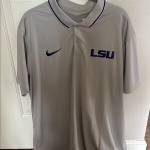 Nike Gray LSU Men's Polo Shirt